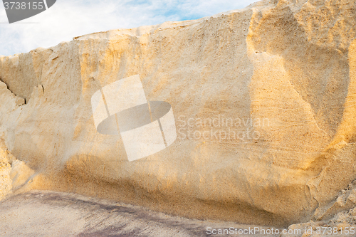 Image of eroded sand bank