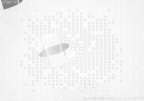 Image of Abstract tech hexagons texture