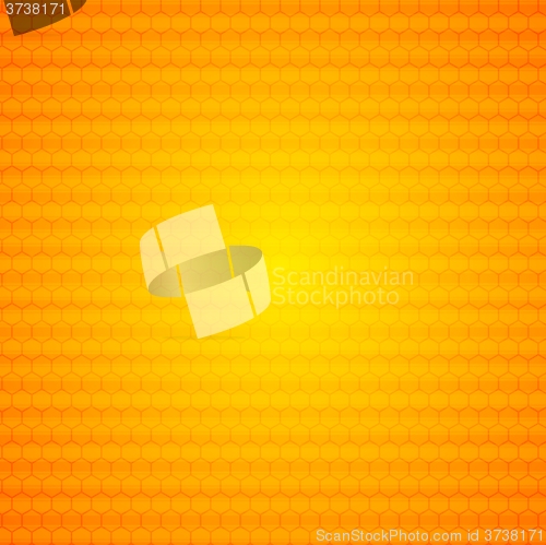 Image of Orange abstract hexagonal texture background