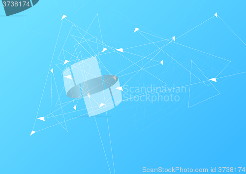 Image of Hi-tech abstract low poly background