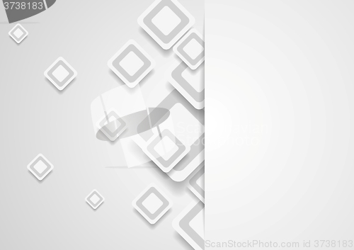 Image of Tech corporate paper background with squares