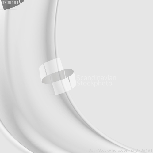 Image of Abstract grey blurred smooth waves