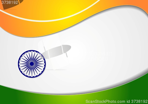 Image of Wavy background. Colors of India