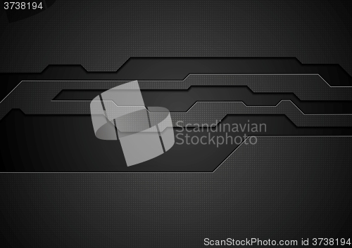 Image of Abstract black technology corporate design