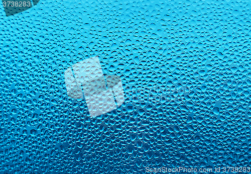 Image of Water drops on glass