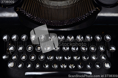 Image of Vintage typewriter keyboard