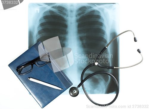 Image of Doctor\'s desk, medical concept