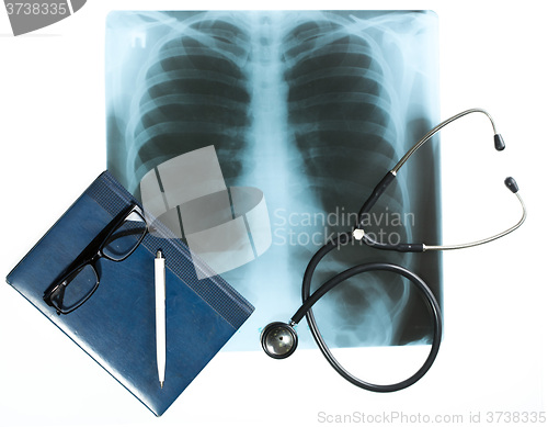 Image of Doctor\'s desk, medical concept