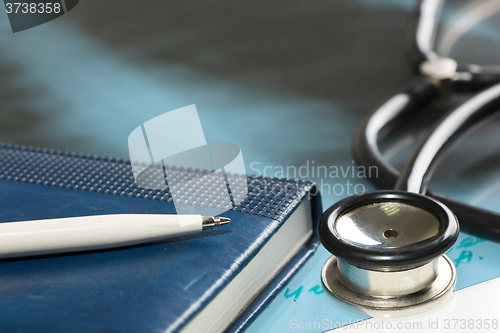 Image of Doctor\'s desk, medical concept