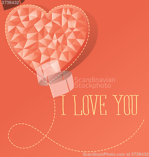 Image of Vector Card With Heart