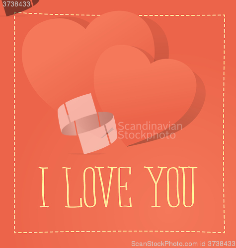 Image of Vector Card With Heart