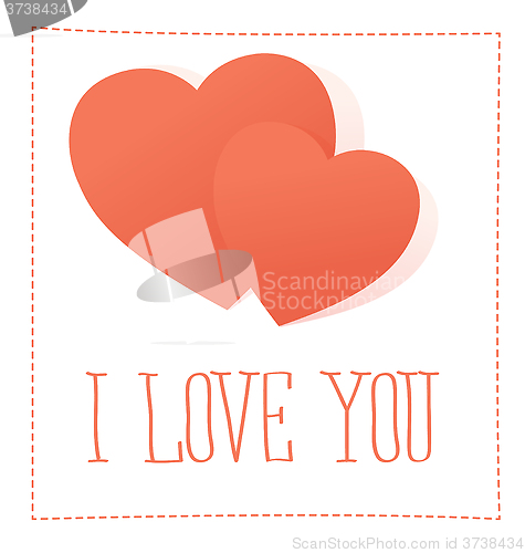 Image of Vector Card With Heart