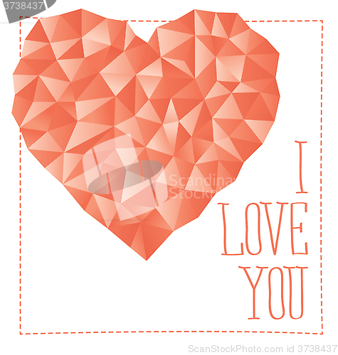 Image of Vector Card With Heart