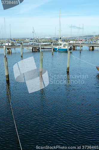 Image of one little pieceful harbour in sweden 