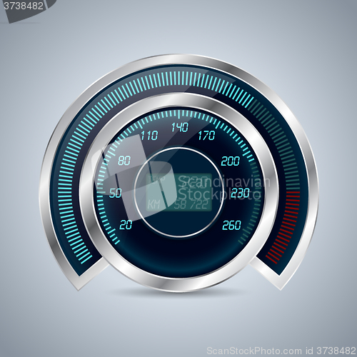 Image of Fully digital speedometer rev counter