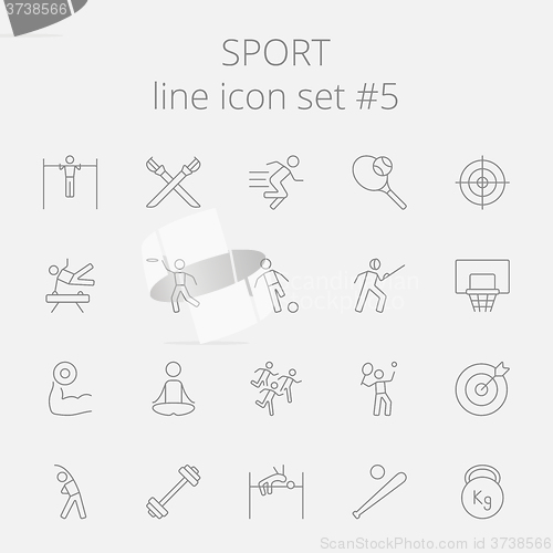 Image of Sport icon set.