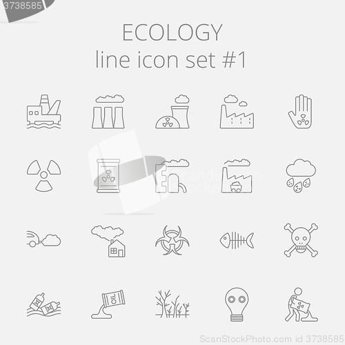 Image of Ecology icon set.