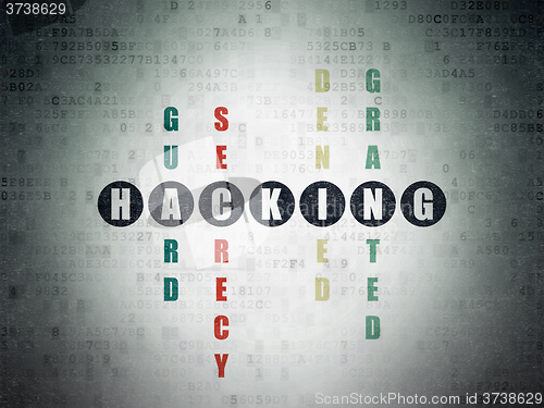 Image of Security concept: Hacking in Crossword Puzzle