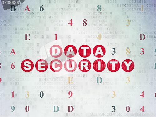 Image of Privacy concept: Data Security on Digital Paper background