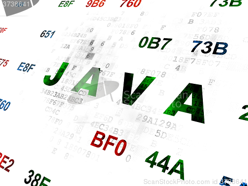 Image of Programming concept: Java on Digital background