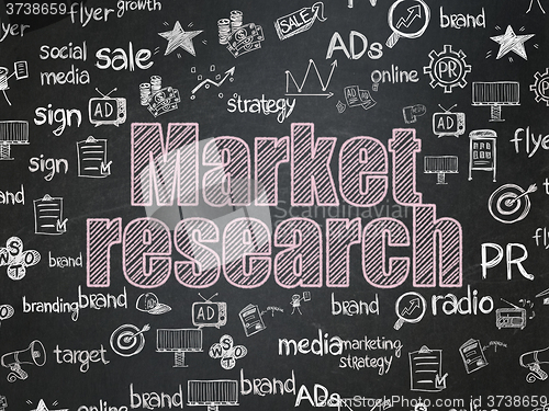 Image of Marketing concept: Market Research on School Board background