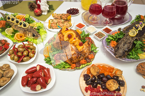 Image of traditional festive food