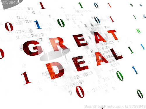Image of Business concept: Great Deal on Digital background
