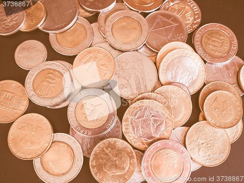 Image of  Italian Lira coin vintage