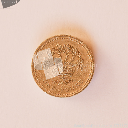 Image of  British pound coin vintage