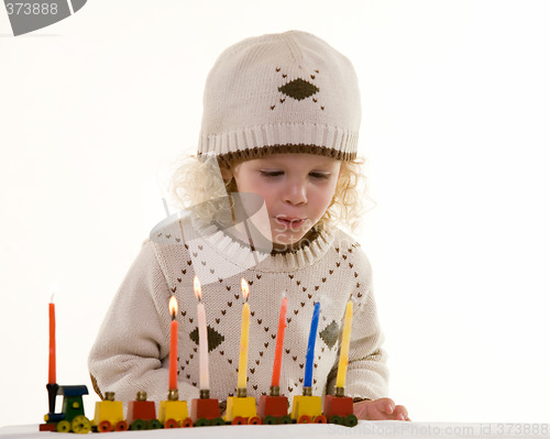 Image of Little boy on Hanukkah