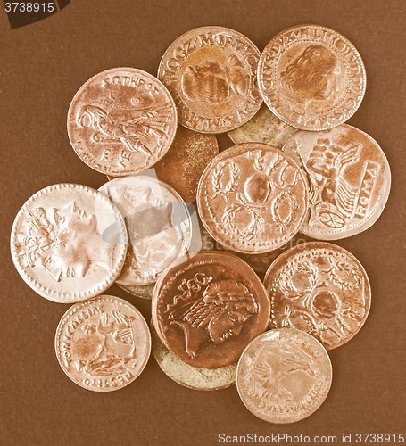 Image of  Roman coins vintage