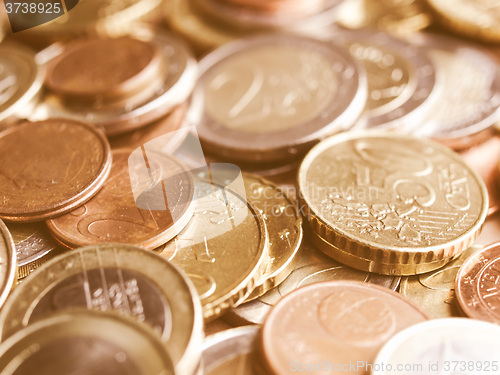 Image of  Euro coins vintage