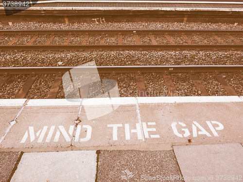 Image of  Mind the gap in London vintage