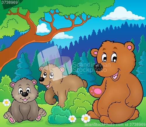 Image of Bears in nature theme image 1