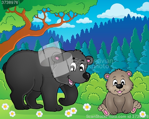 Image of Bears in nature theme image 2