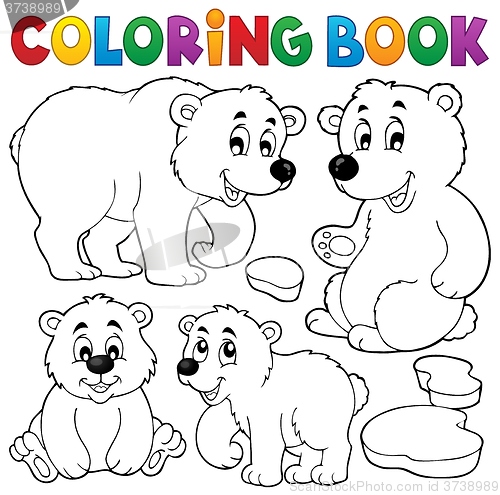 Image of Coloring book with polar bears