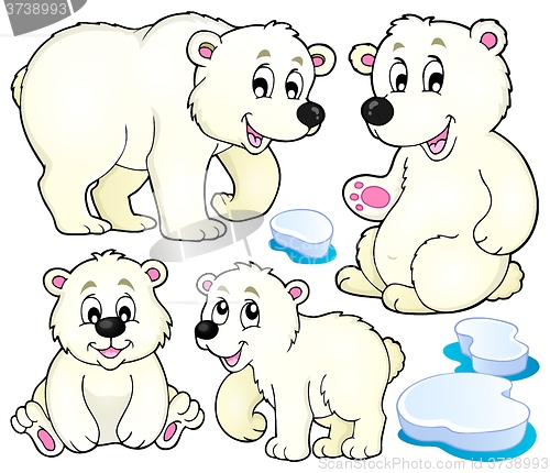 Image of Polar bears theme collection 1