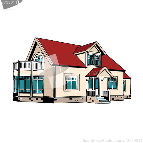 Image of Suburban two-storey house