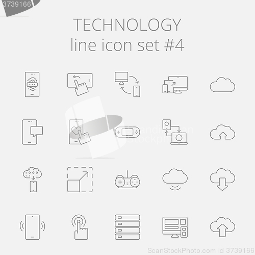 Image of Technology icon set.