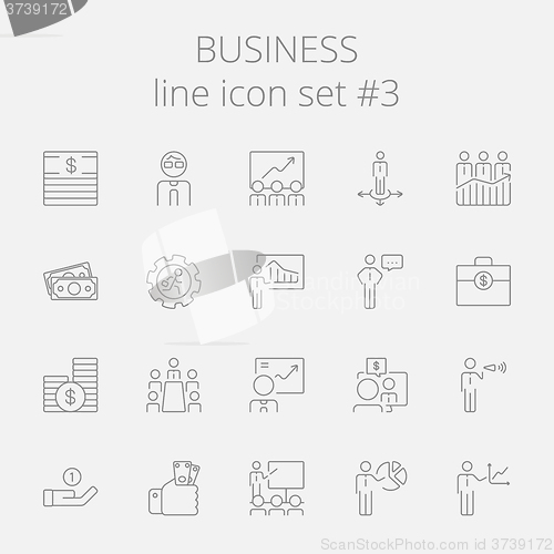 Image of Business icon set.