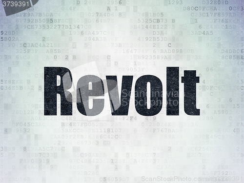 Image of Politics concept: Revolt on Digital Paper background