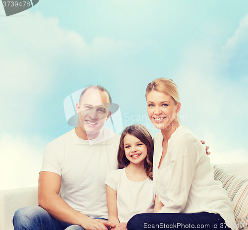 Image of happy family at home