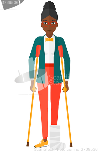 Image of Patient with broken leg.