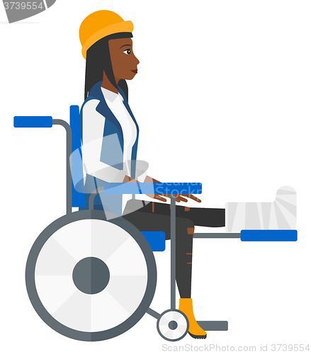 Image of Patient sitting in wheelchair.