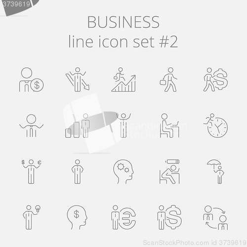 Image of Business icon set.