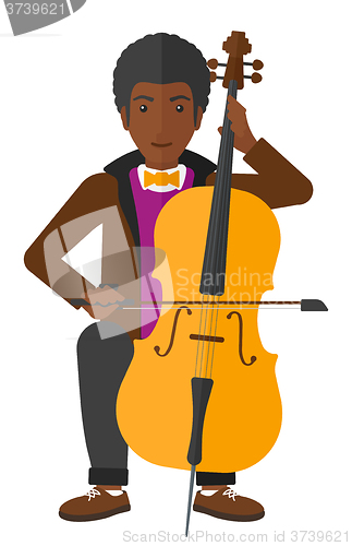 Image of Man playing cello.