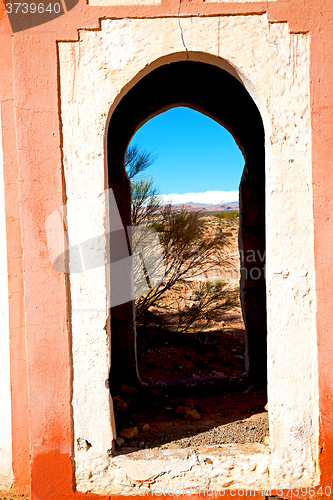 Image of gate   in todra   africa and  village