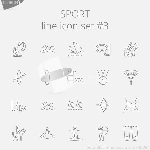 Image of Sport icon set.