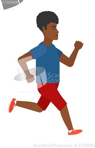 Image of Sportive man jogging.