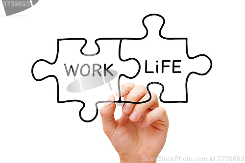 Image of Work Life Puzzle Concept